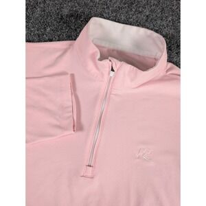 Rhoback 1/4 Zip Pullover Womens Large Light Pink Performance Golf
